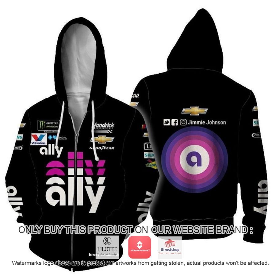 ally jimmie johnson racing 3d shirt hoodie 2 71832