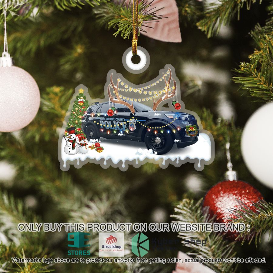 anne arundel county maryland anne arundel county police department car christmas ornament 5 71308