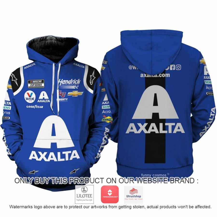 axalta william byron nascar 2022 racing 3d shirt hoodie 1 56749