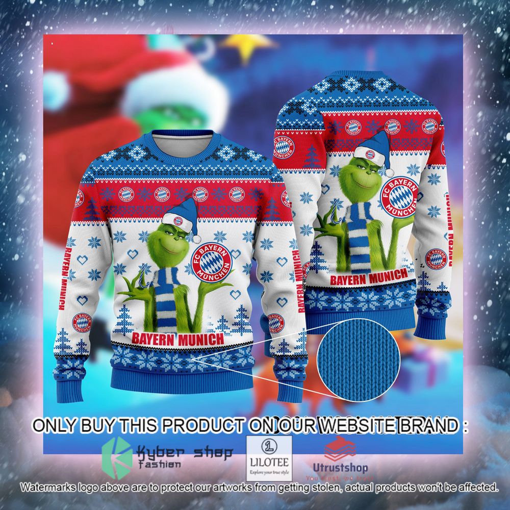 bayern munich the grinch christmas ugly sweater 1 69833