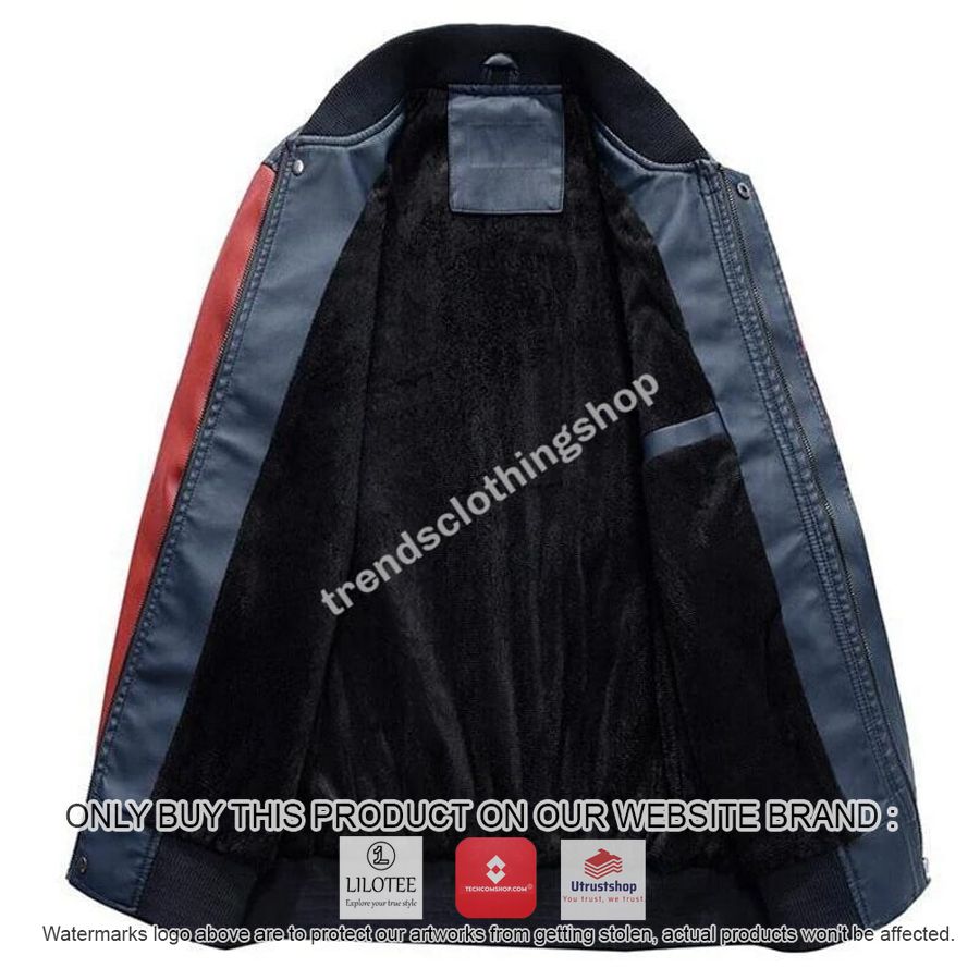 beerschot eagle league leather bomber jacket 2 10967