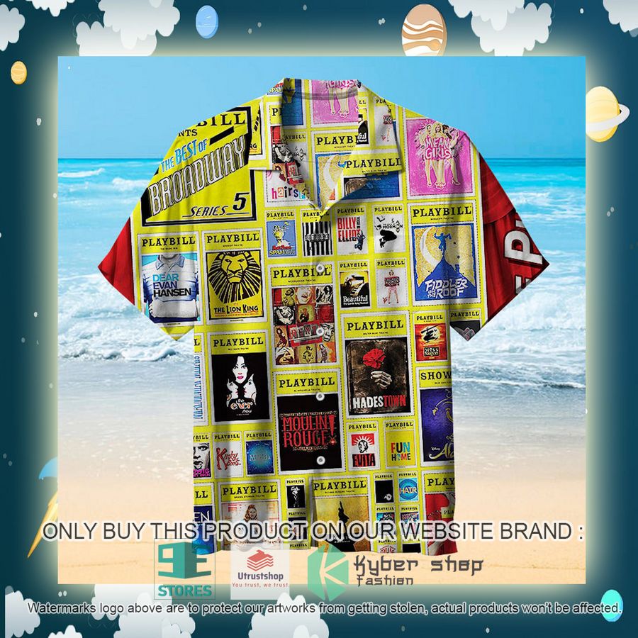 best of broadway paybill yellow hawaiian shirt 2 42077
