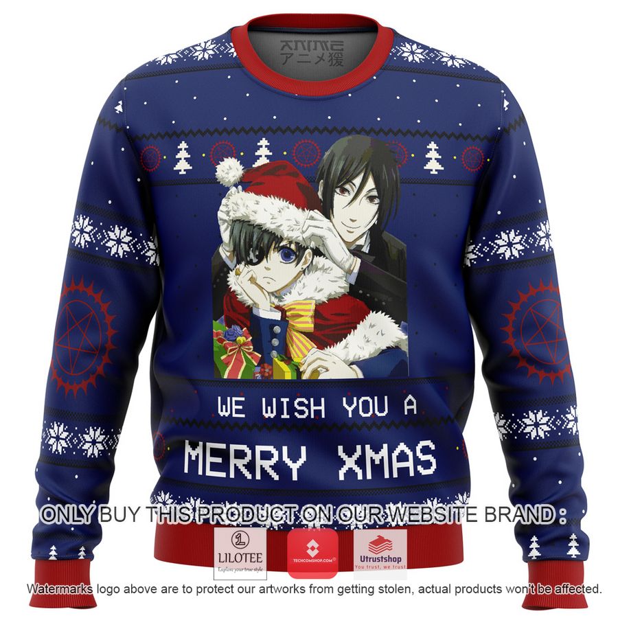 black butler merry xmas knitted wool sweater 1 73310
