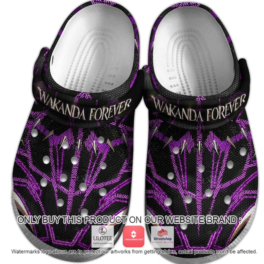black panther wakanda forever purple crocband shoes 2 39095