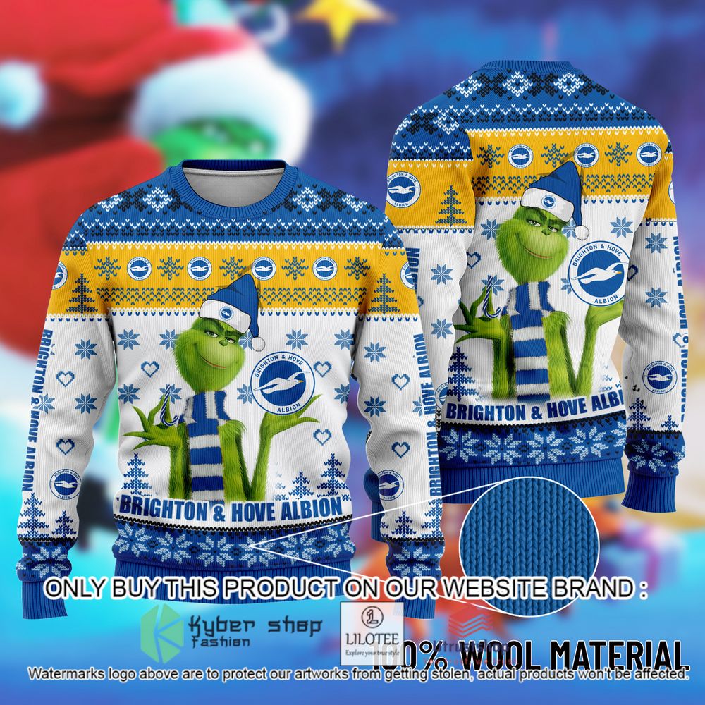 brighton hove albion the grinch christmas ugly sweater 2 32277