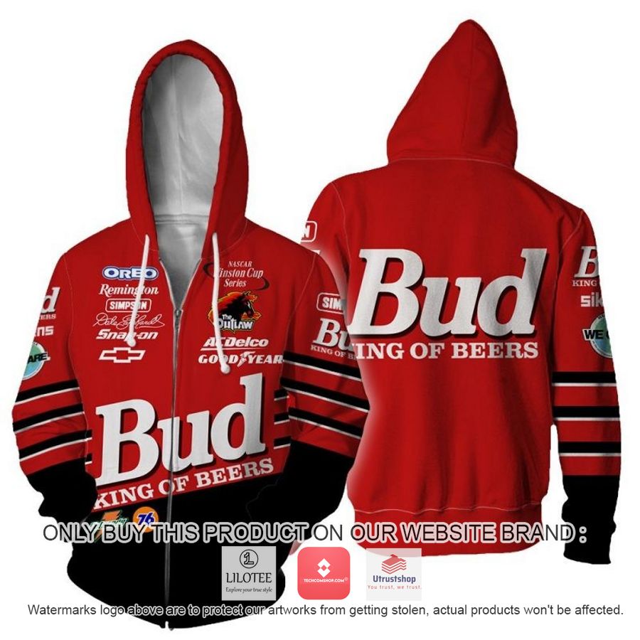 bud king of beers dale earnhardt jr racing 3d shirt hoodie 2 41266