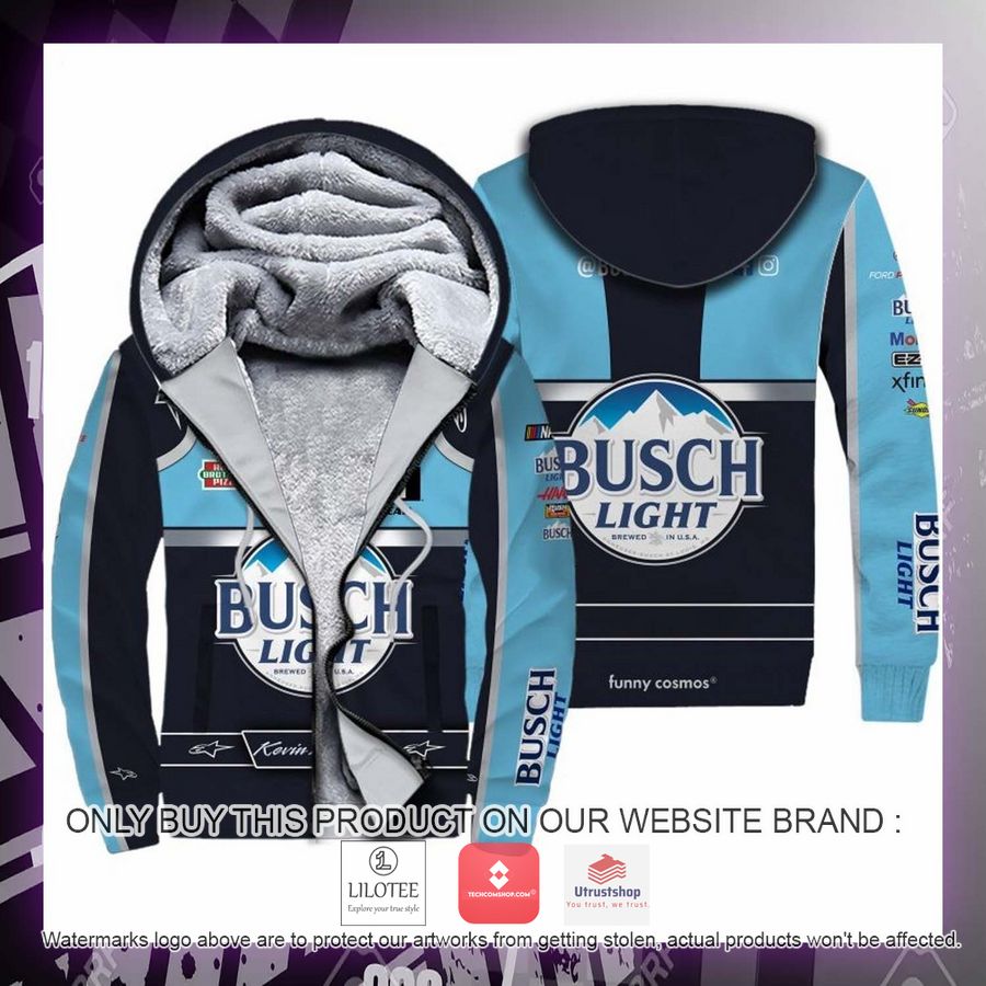 busch ligh kevin harvick nascar 2022 racing fleece hoodie 2 30367