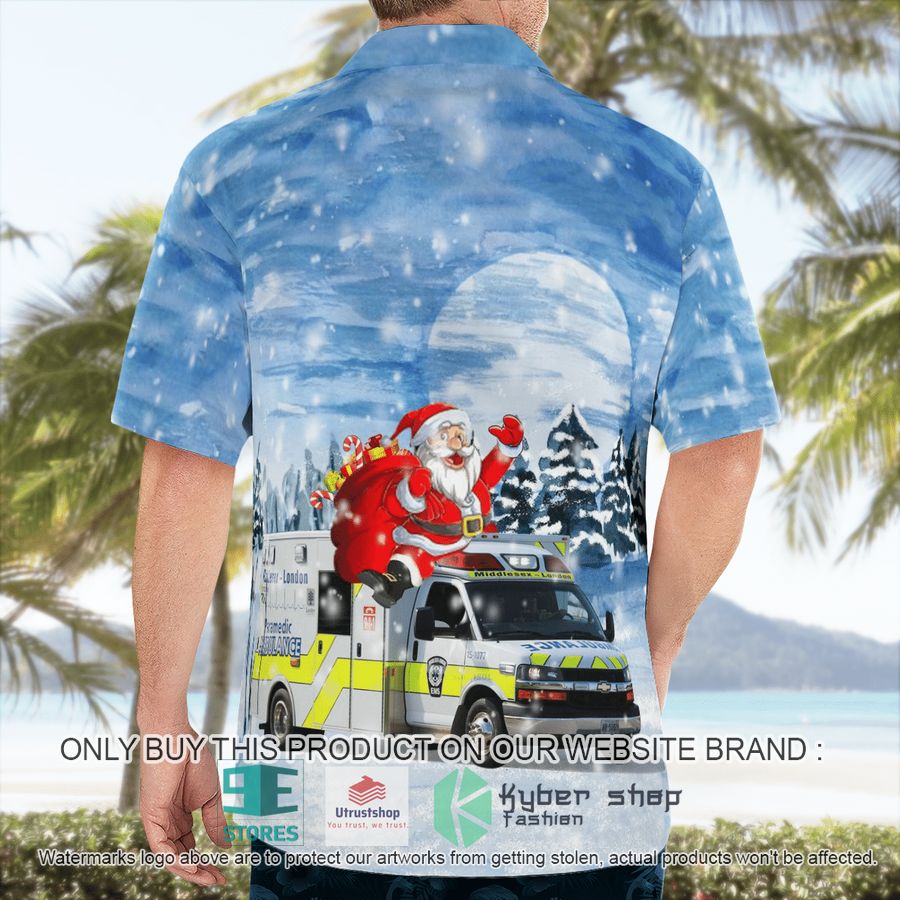 canada middlesex london ems christmas hawaiian shirt 2 2801