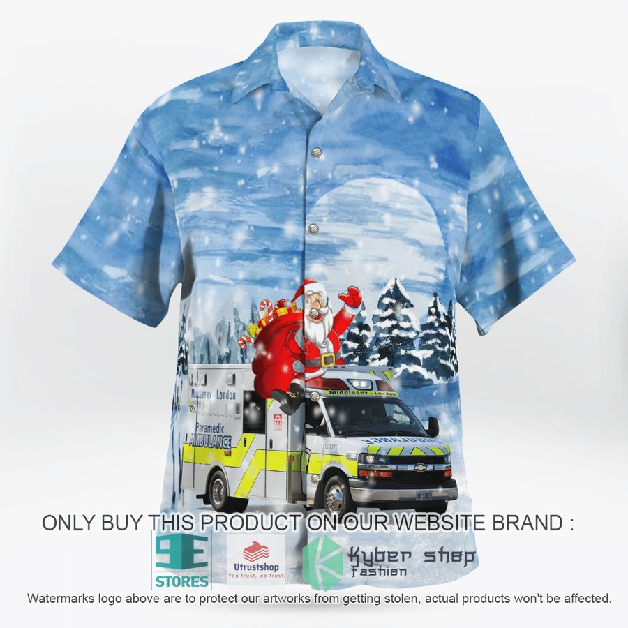 canada middlesex london ems christmas hawaiian shirt 3 48095