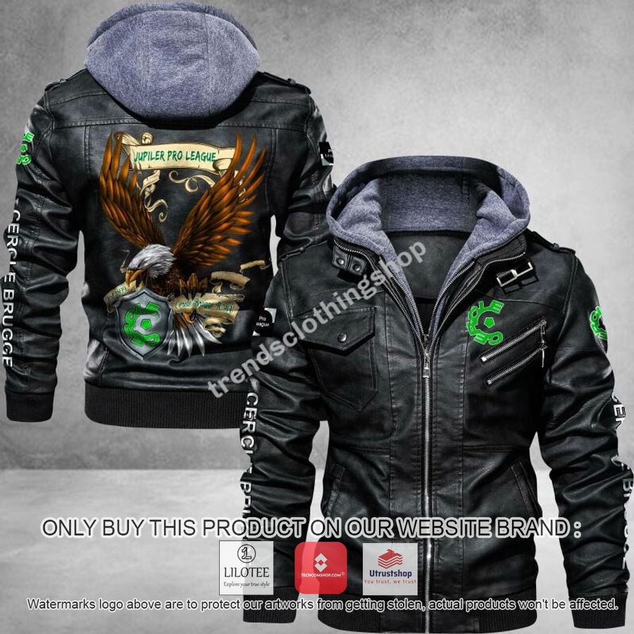 cercle brugge eagle league leather jacket 1 54033