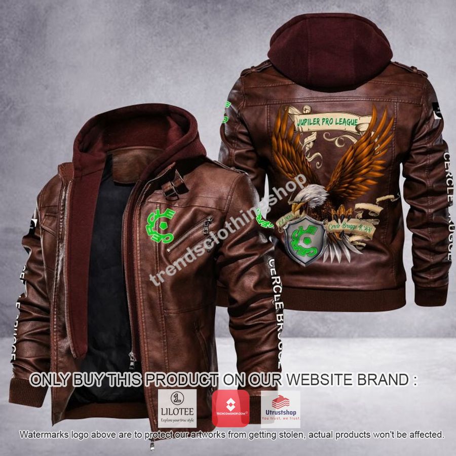 cercle brugge eagle league leather jacket 2 45631
