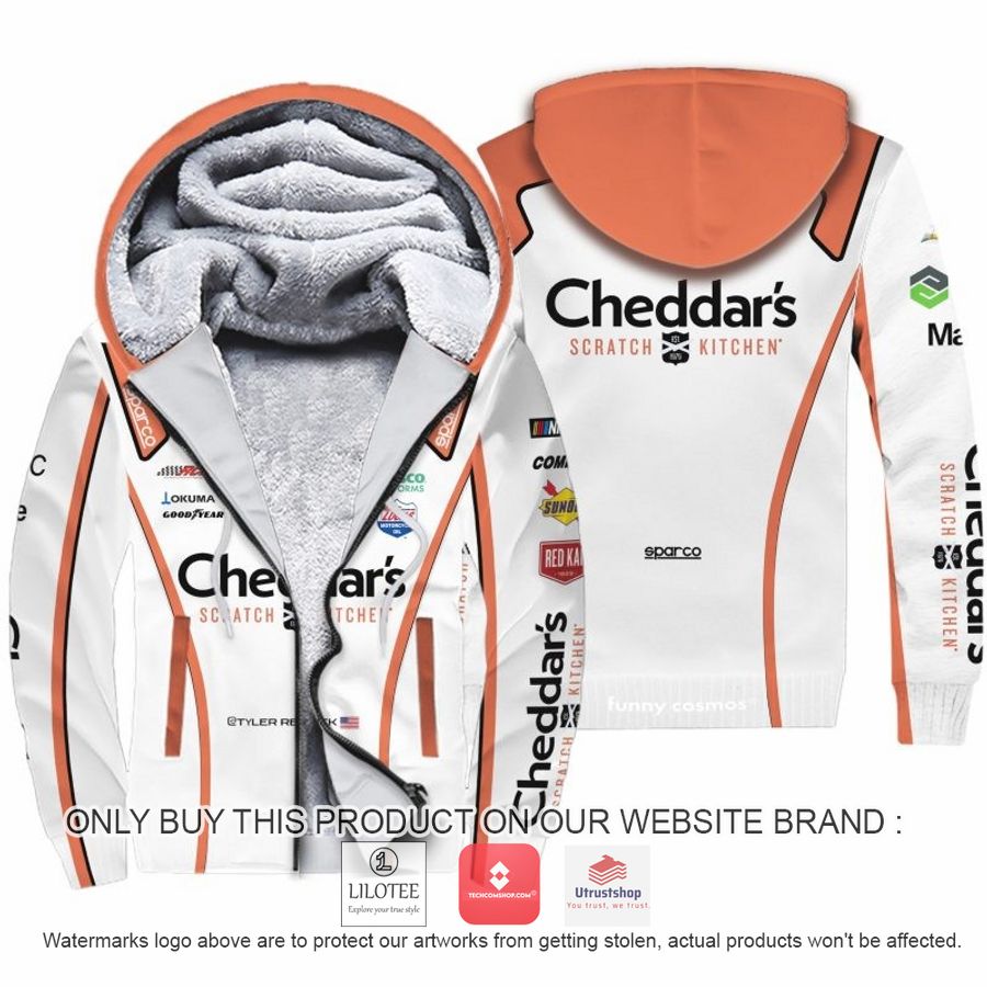 cheddars tyler reddick nascar 2022 racing fleece hoodie 1 98051