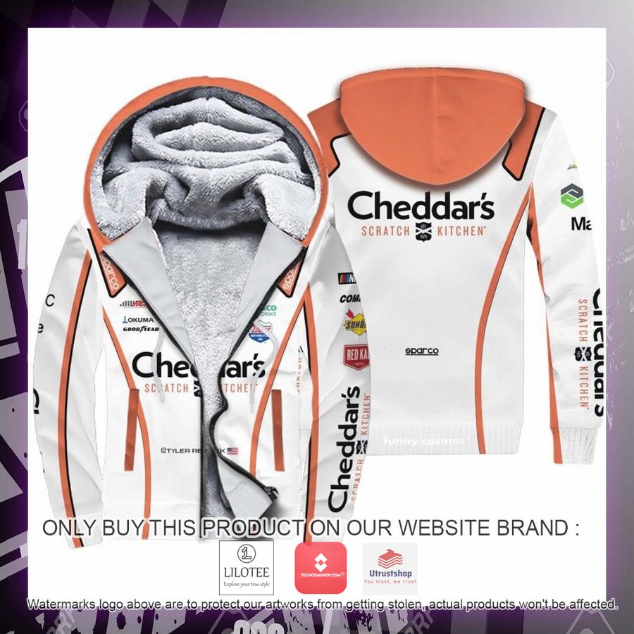 cheddars tyler reddick nascar 2022 racing fleece hoodie 2 91426