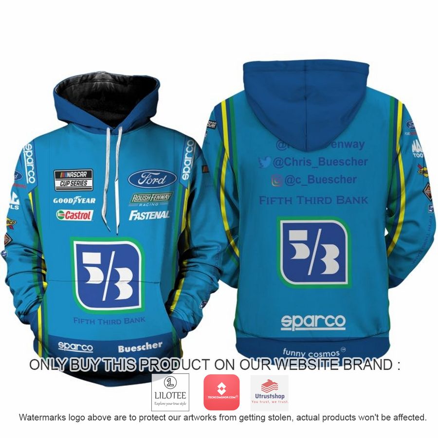 chris buescher nascar 2022 racing 3d shirt hoodie 1 29358