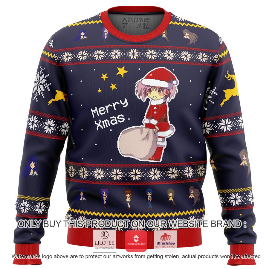 clannad merry xmas knitted wool sweater 1 9873