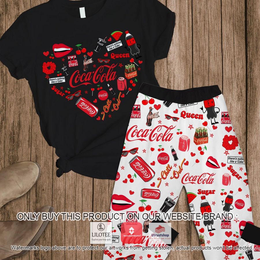coca cola chill out heart pajamas set 1 48860