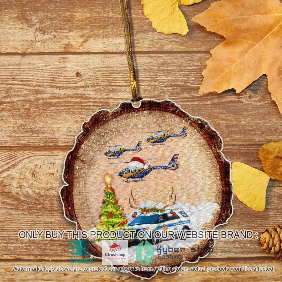 collier county ems ford explorer n911cb airbus helicopters h135 ec135t3 cn 2105 christmas wooden ornament 6 95759