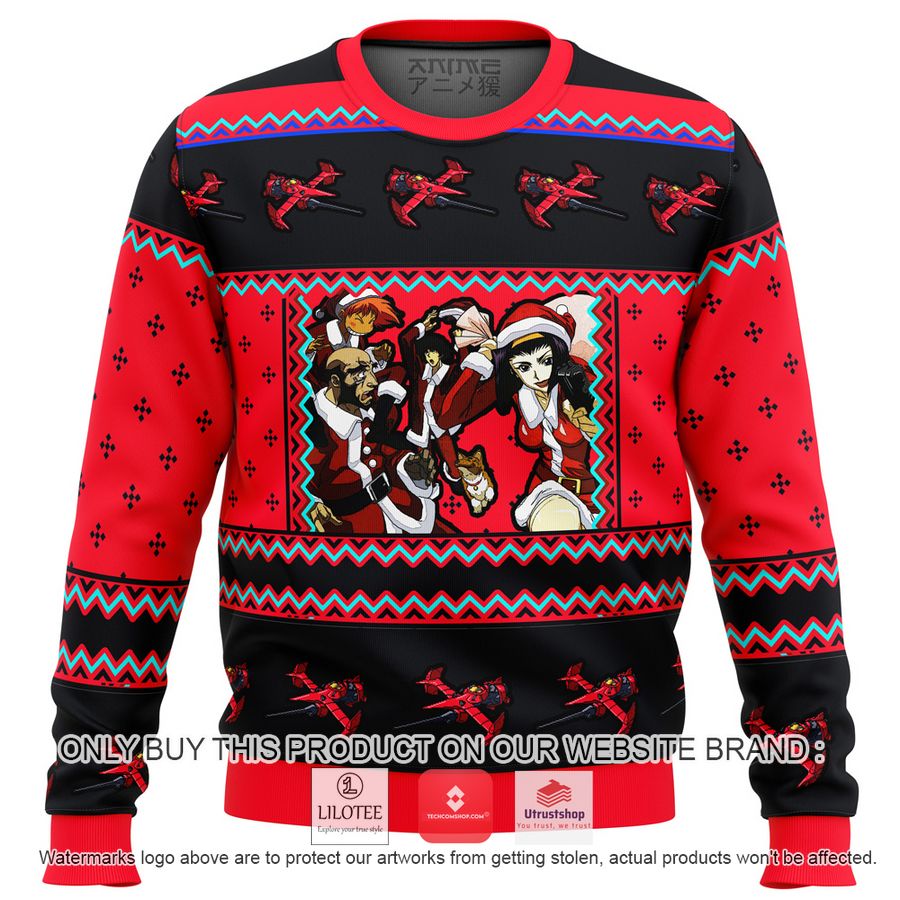 cowboy bebop holiday knitted wool sweater 1 42714
