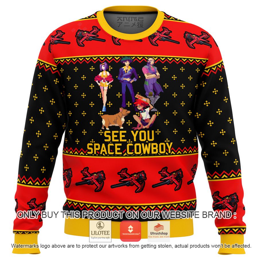 cowboy bebop see you space cowboy knitted wool sweater 1 95825