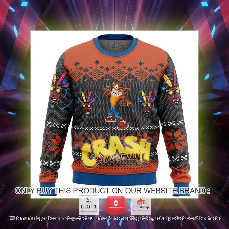 crash bandicoot alt knitted wool sweater 2 91778