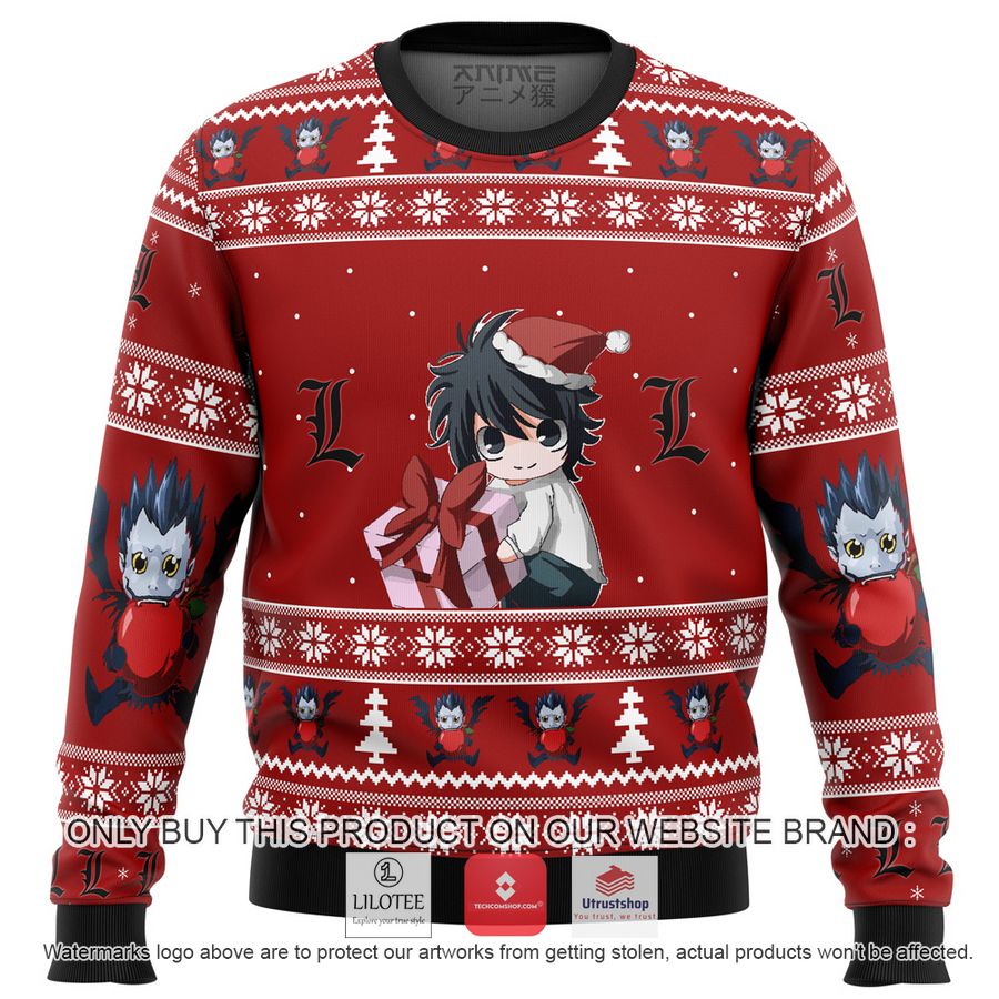 death note chibi l knitted wool sweater 1 73987
