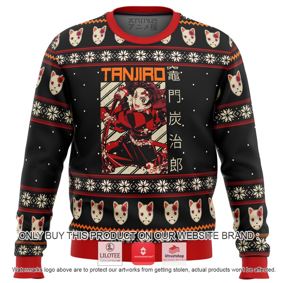demon slayer tanjiro knitted wool sweater 1 45470