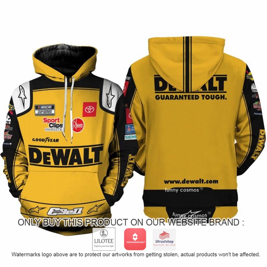 dewalt christopher bell nascar 2022 racing 3d shirt hoodie 1 75383