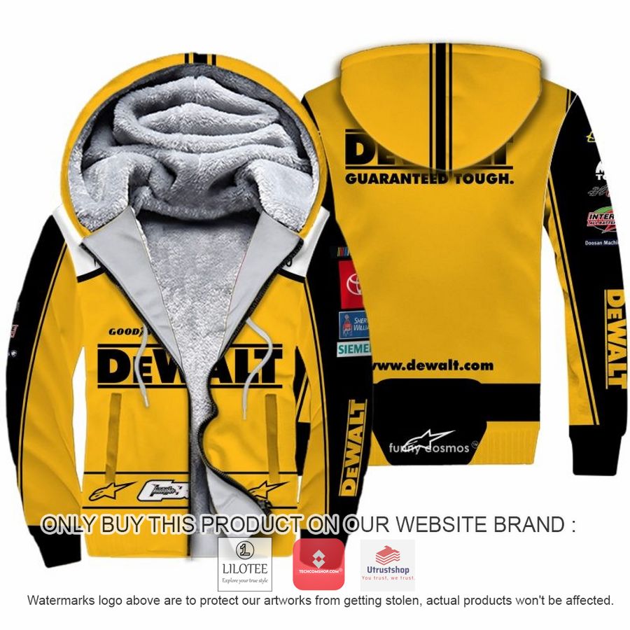 dewalt christopher bell nascar 2022 racing fleece hoodie 1 62759