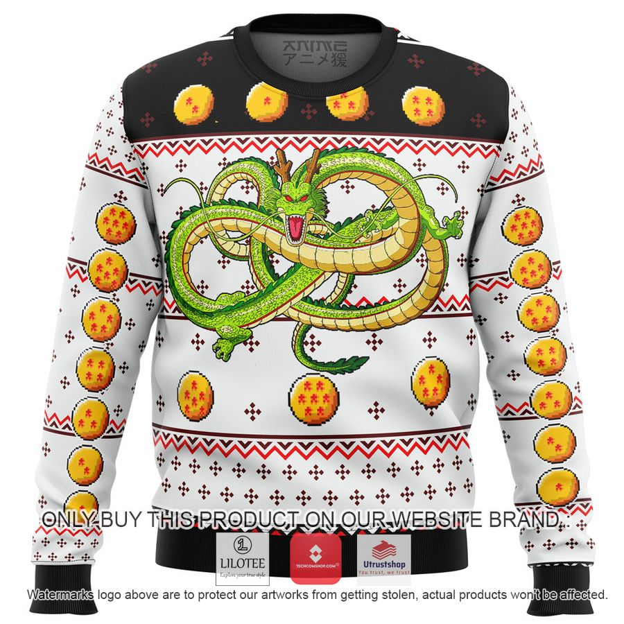 dragonball z shenron knitted wool sweater 1 83992
