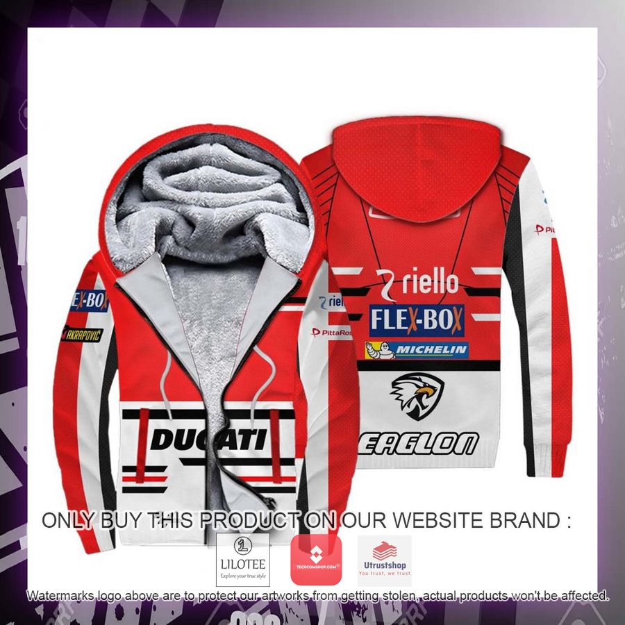 ducati andrea dovizioso racing motogp fleece hoodie 2 81918