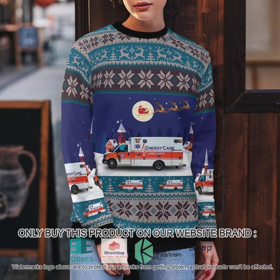 erie pennsylvania emergycare ugly christmas sweater 5 60456