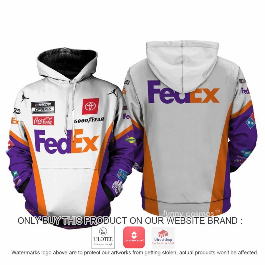 fedex denny hamlin racing 3d shirt hoodie 1 72512