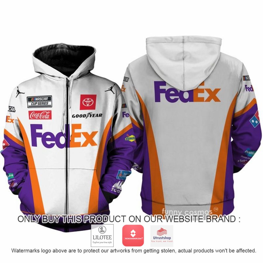 fedex denny hamlin racing 3d shirt hoodie 2 82737