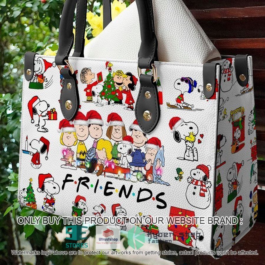 friends the peanuts snoopy and christmas leather bag 1 40891