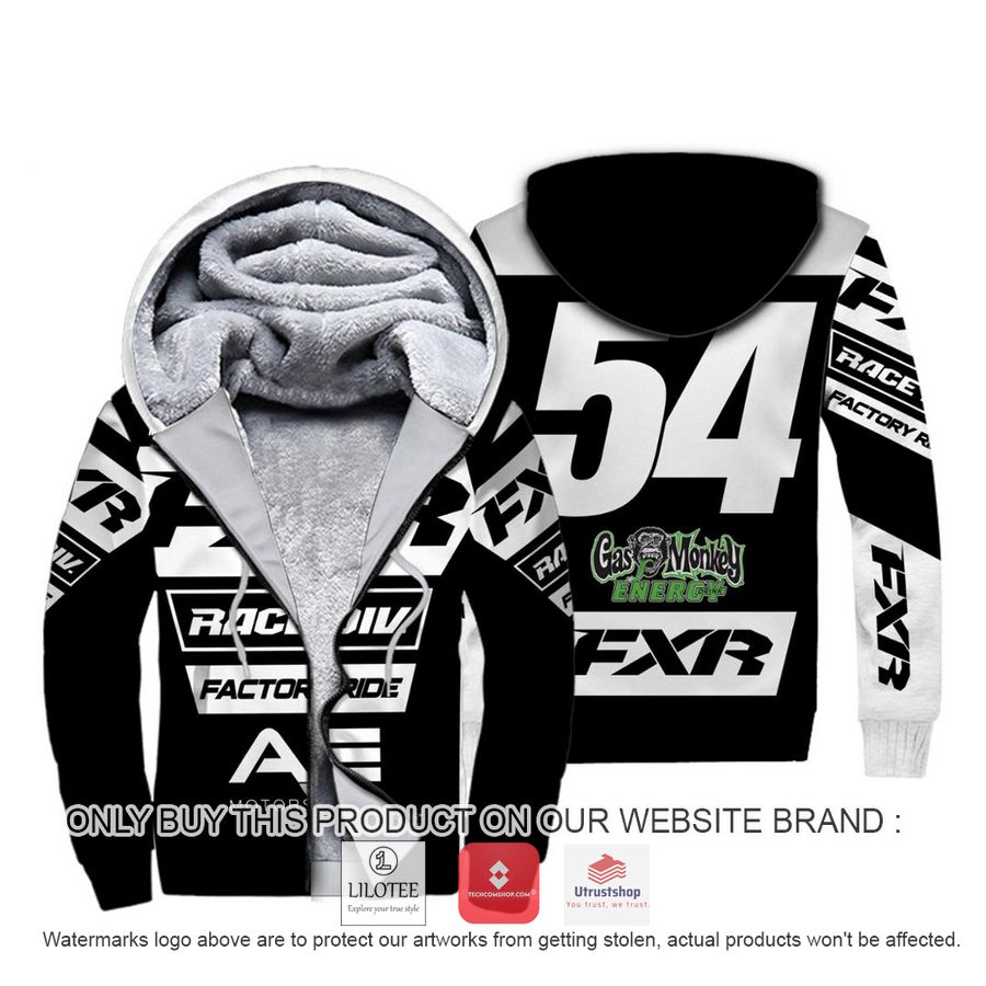 gas monkey energy aje motorsports racing 54 motor fleece hoodie 1 62369