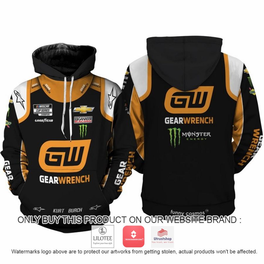gearwrench kurt busch nascar 2022 racing 3d shirt hoodie 1 61252