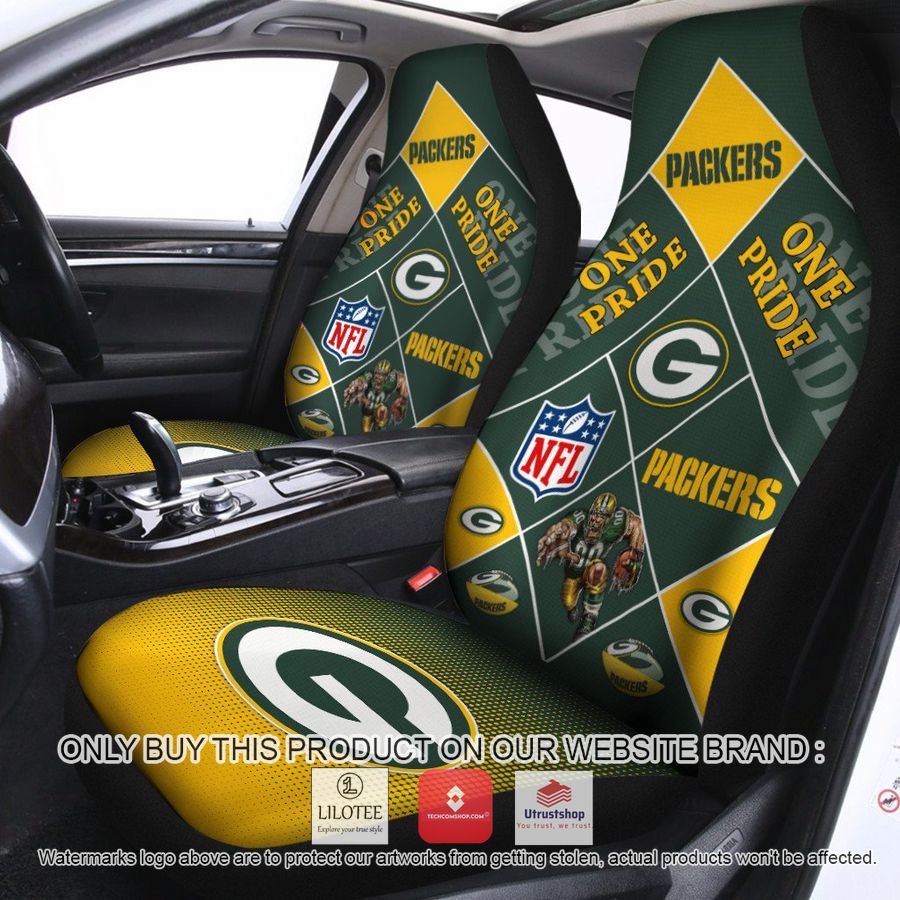 green bay packers one pride car seat covers 1 27325