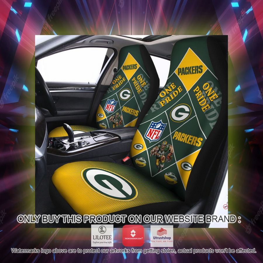 green bay packers one pride car seat covers 2 30266