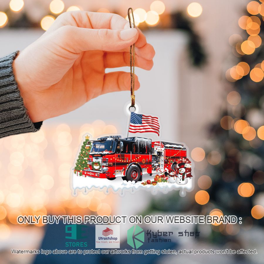 greenfield ma fire department christmas ornament 6 52962