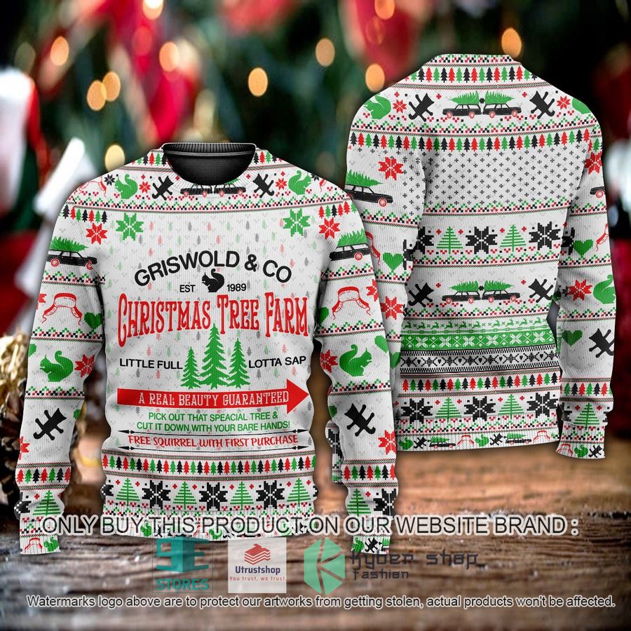 griswold co christmas tree farm ugly christmas sweater 2 81381