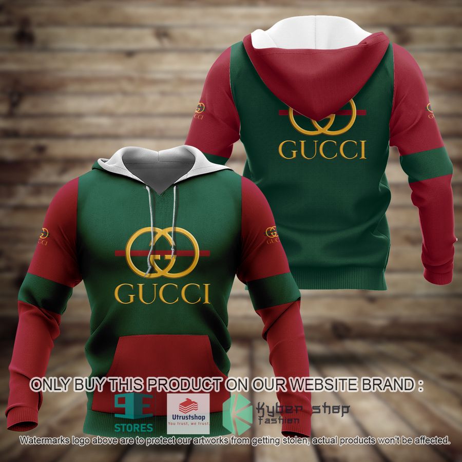 gucci brand green red 3d hoodie 1 93604