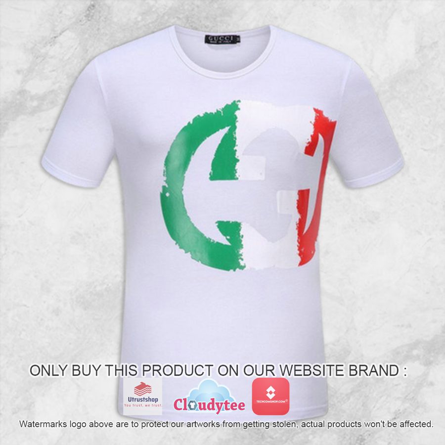 gucci green white red logo t shirt 2 98147