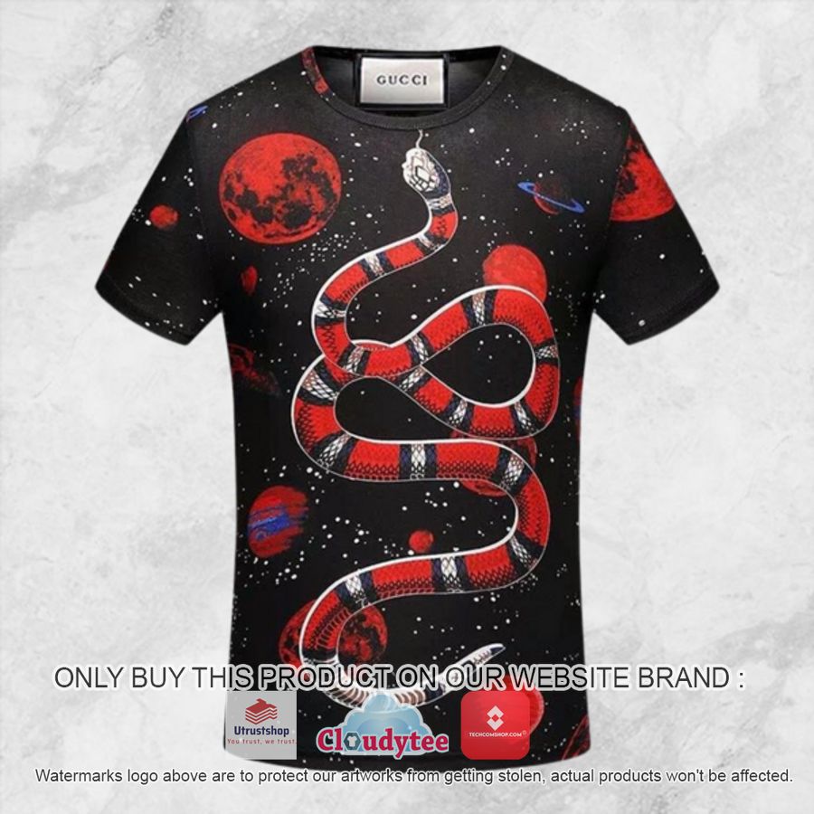 gucci red snake galaxy t shirt 1 5638