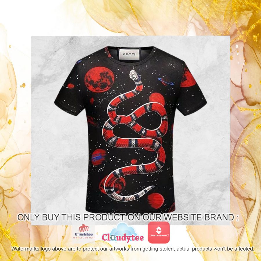 gucci red snake galaxy t shirt 2 4551