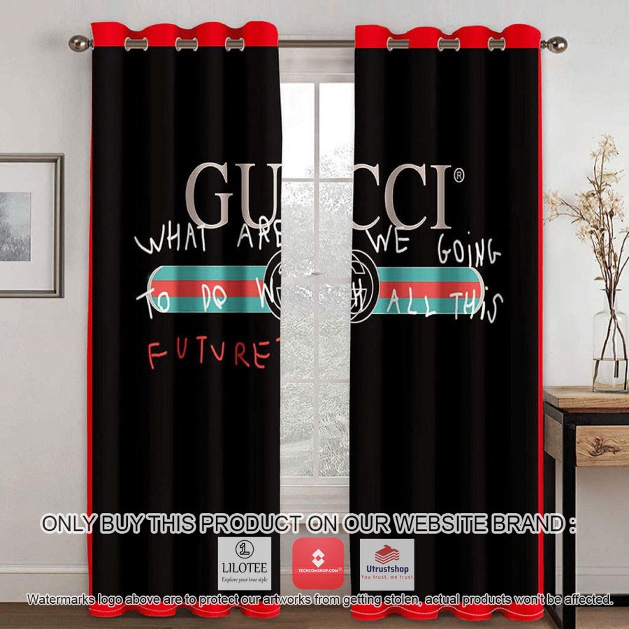 gucci what are we going to do with all this future black windown curtain 1 67941
