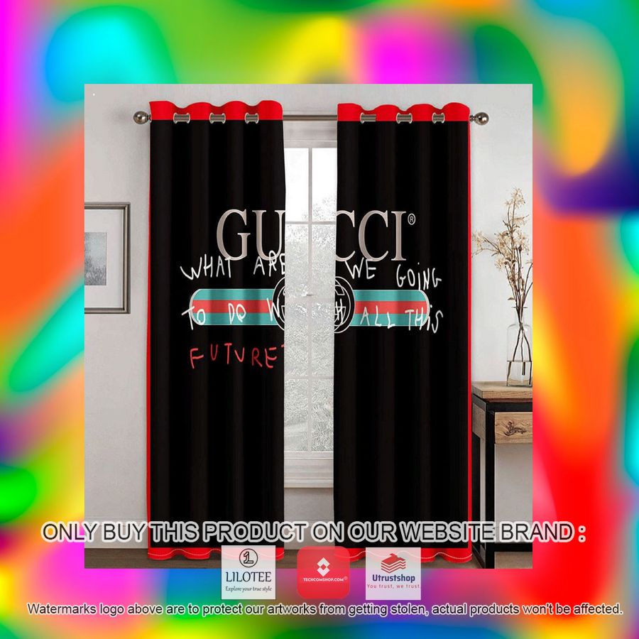 gucci what are we going to do with all this future black windown curtain 2 85323