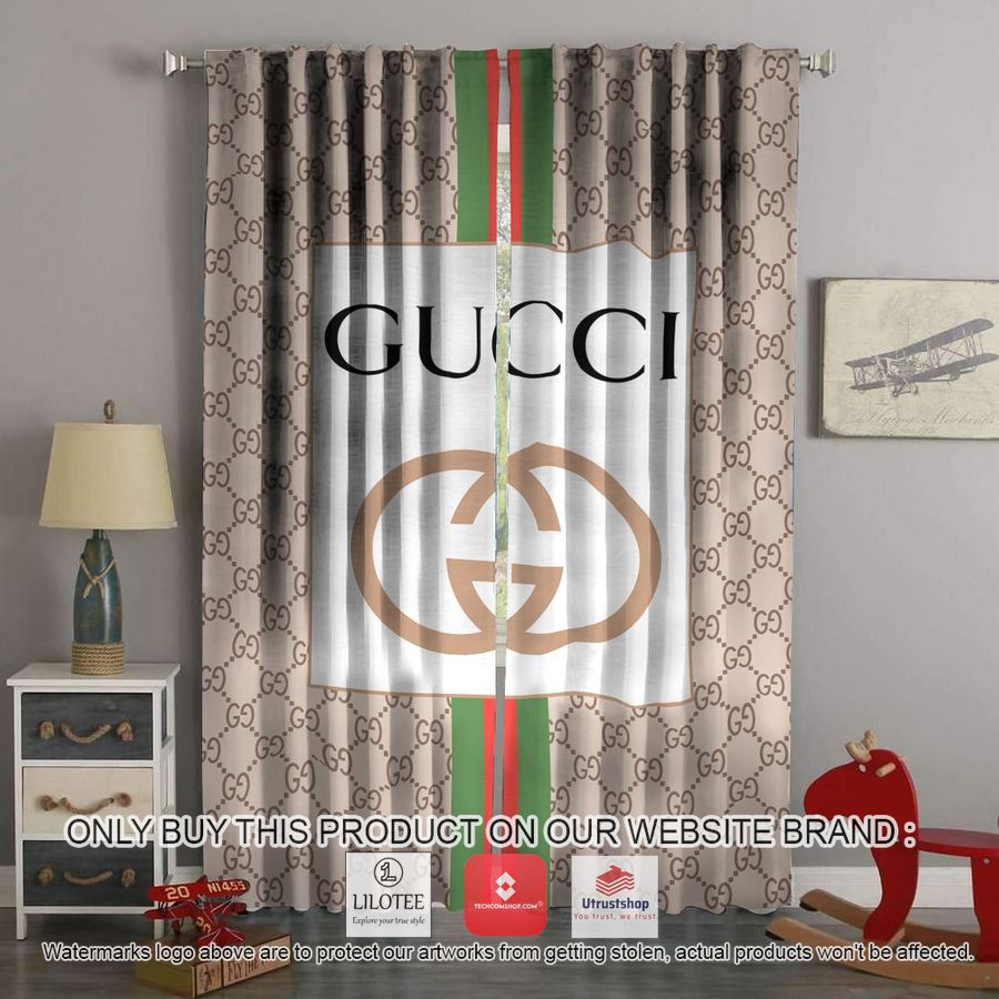 gucci white light brown windown curtain 1 83416