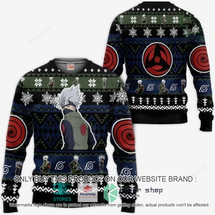hatake kakashi black ugly christmas sweater 1 81365