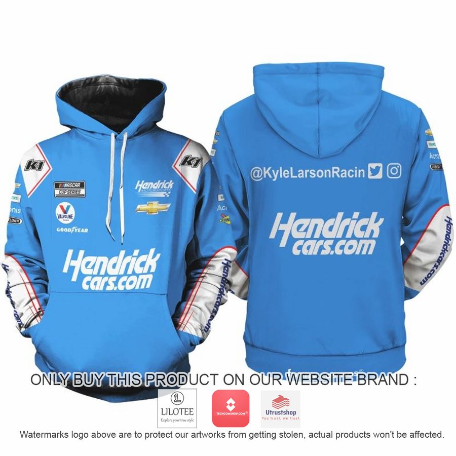 hendrick kyle larson nascar 2022 racing 3d shirt hoodie 1 73461
