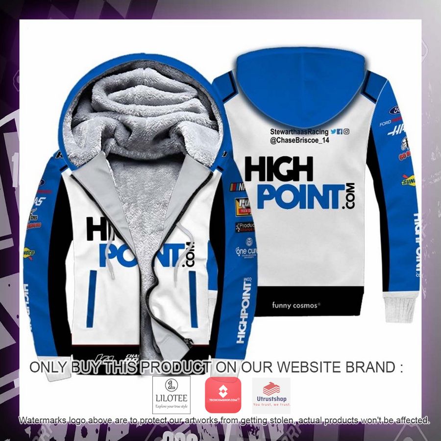 high pont chase briscoe nascar 2022 racing fleece hoodie 2 24973